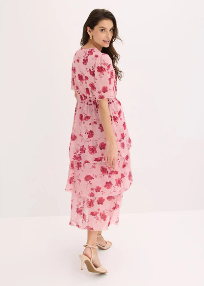 Vestido Midi de Volantes