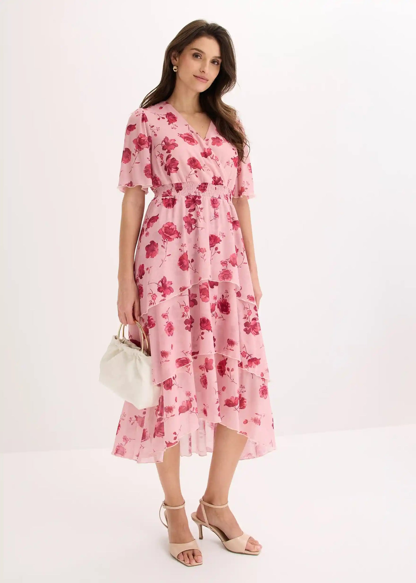 Vestido Midi de Volantes