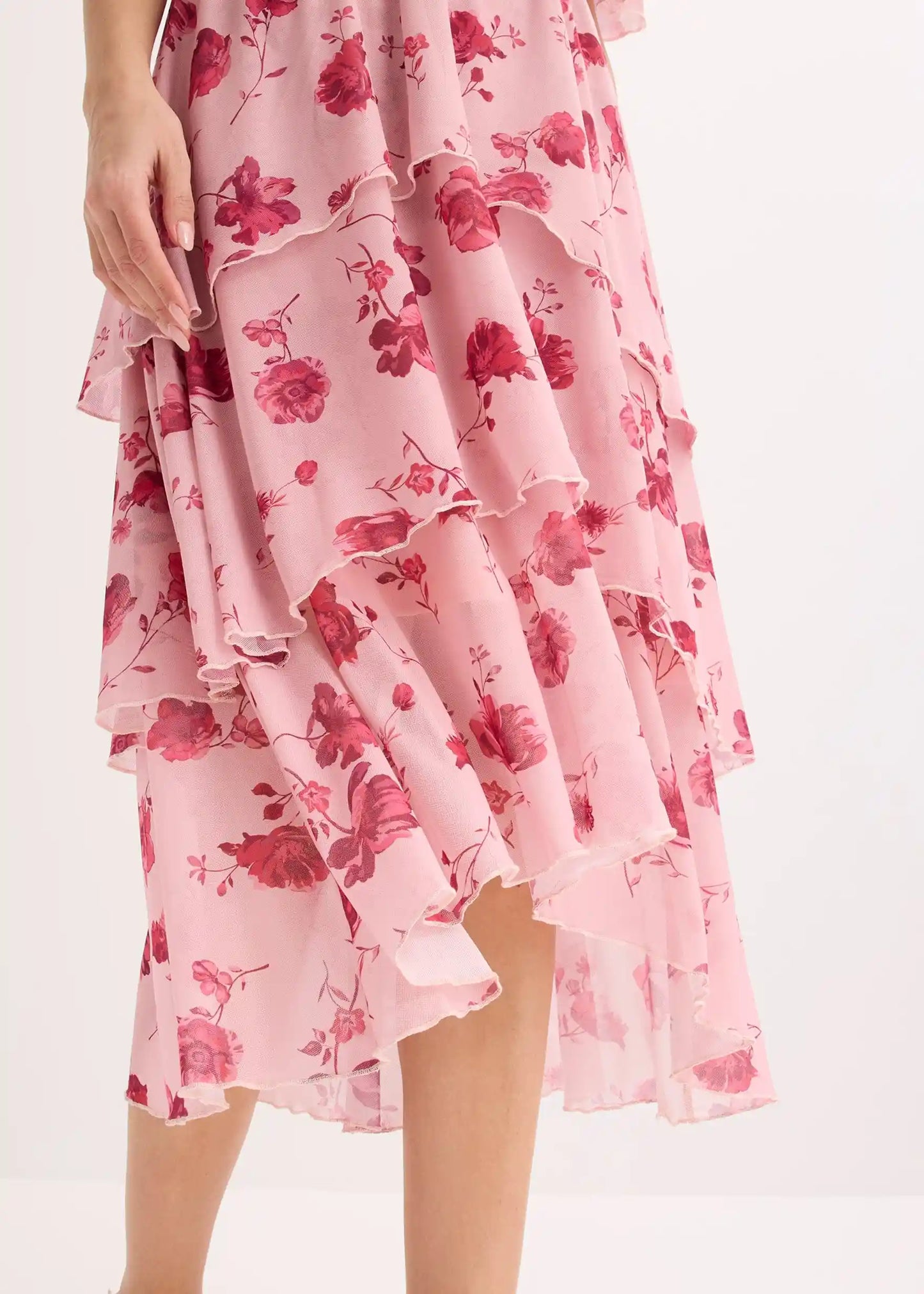 Vestido Midi de Volantes