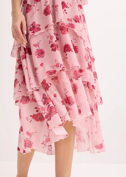 Vestido Midi de Volantes
