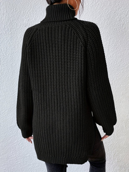 Felina - Maglione a Collo Alto in Maglia a Maniche Lunghe