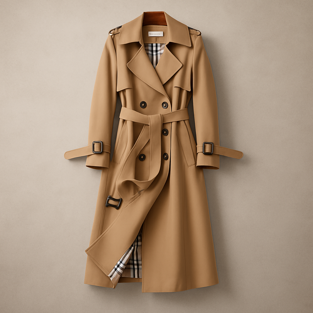 Gabardina Clásica Sienna con Cinturón