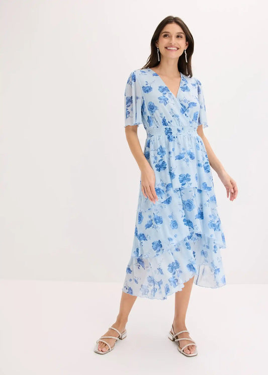 Vestido Midi de Volantes