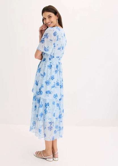 Vestido Midi de Volantes