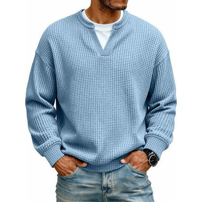 Camiseta de Manga Larga con Textura Gofre