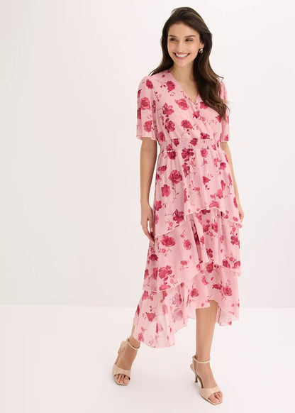 Vestido Midi de Volantes