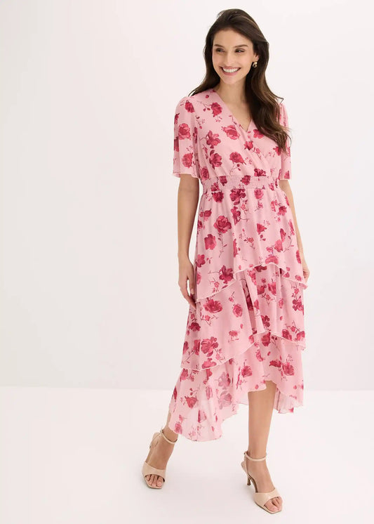 Vestido Midi de Volantes